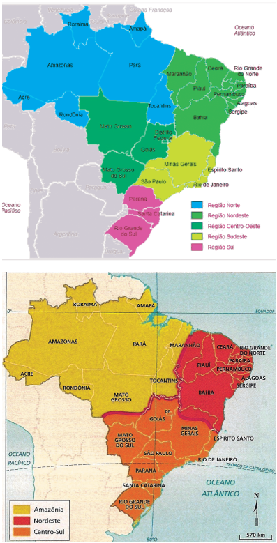 Regiões Geoeconômicas do Brasil. As três regiões geoeconômicas